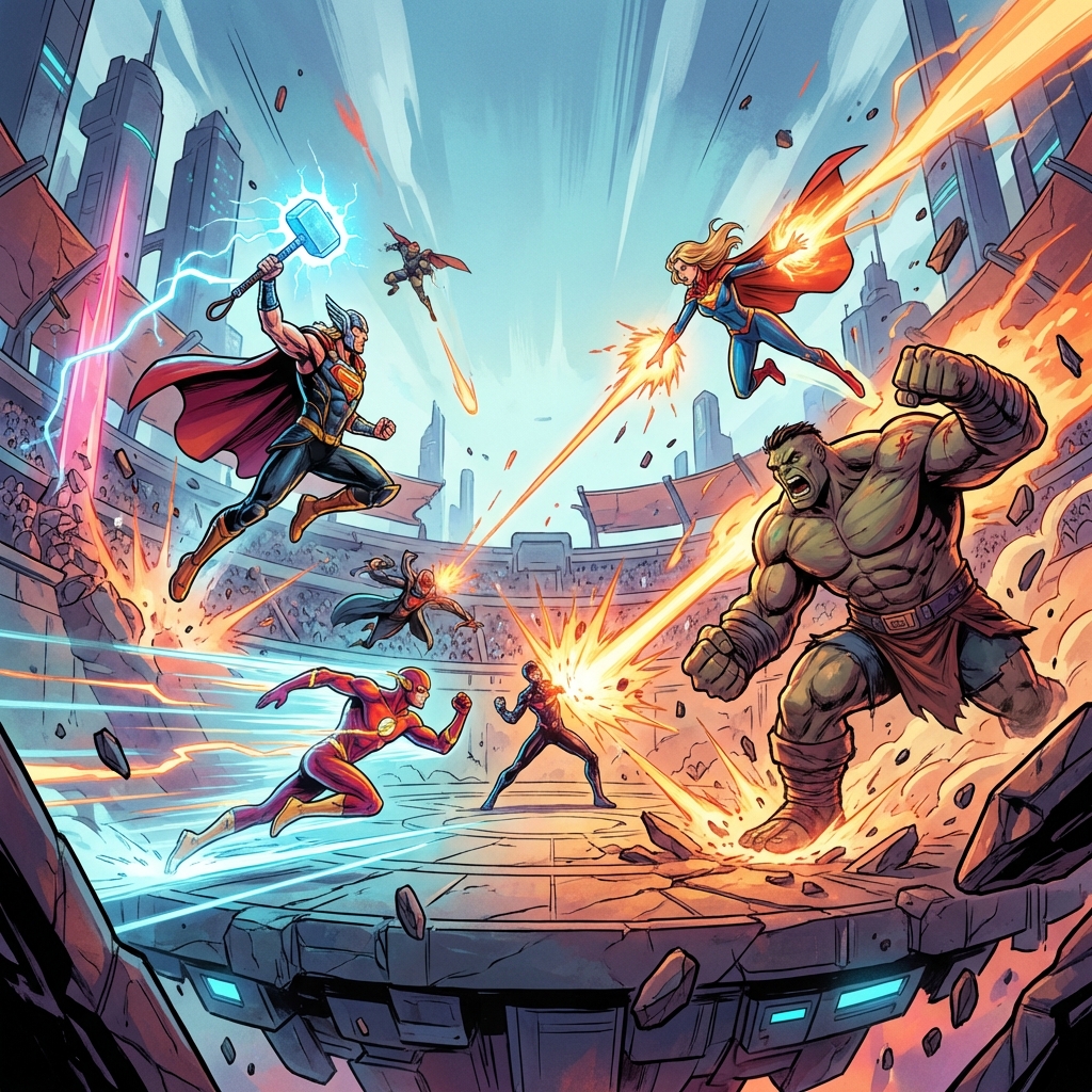 Superhero Battle Arena